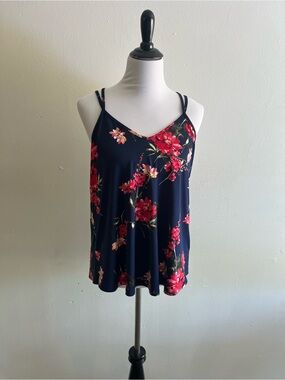 Papermoon Navy Floral Double-Strap Cami